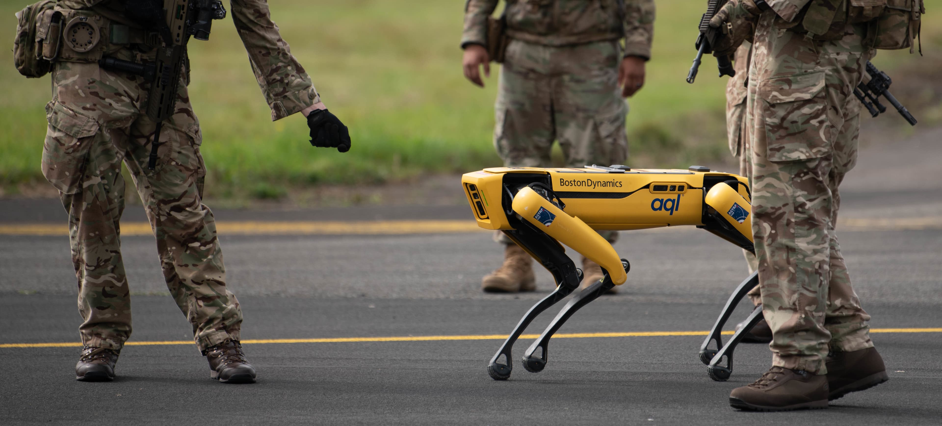 Boston Dynamics Spot quadruped robot illustrating a mobile robot architecture